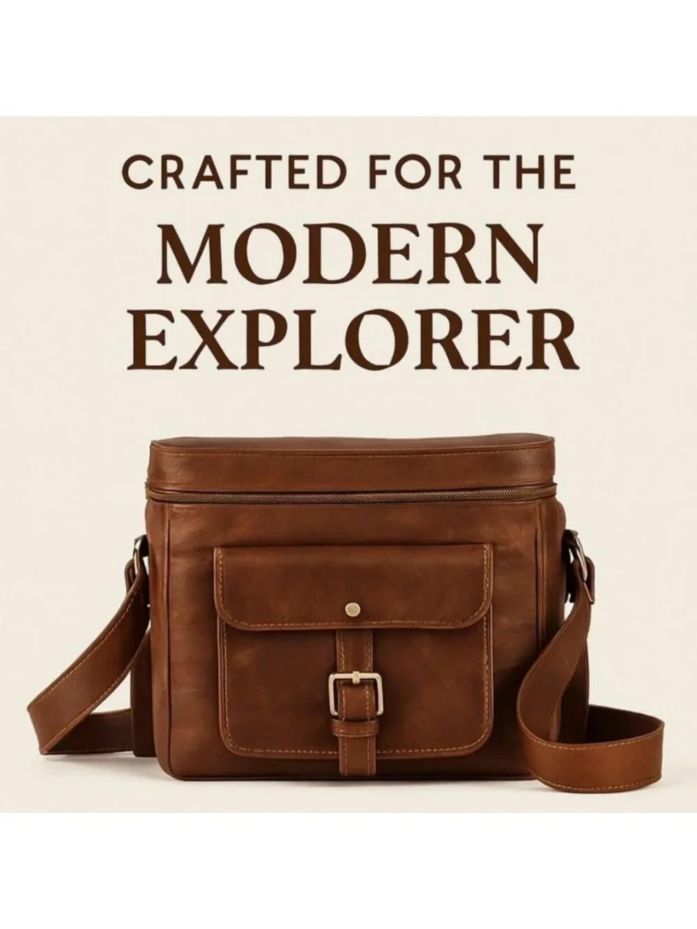 Handmade Vintage Leather DSLR Camera Bag | Stylish Messenger Satchel for Men